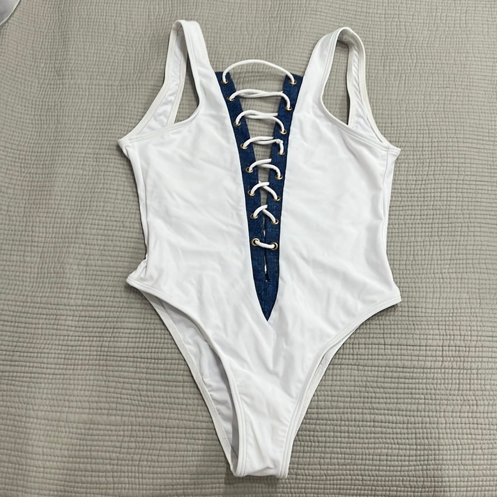 White bathing suit